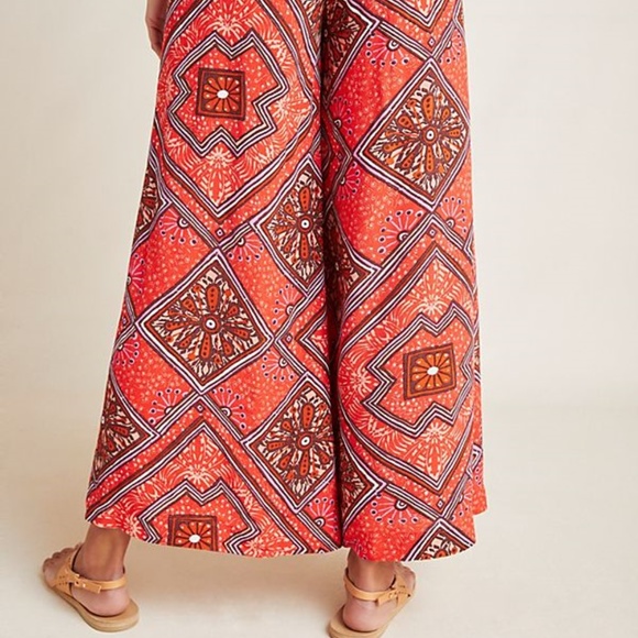 Anthropologie Skirted Wide-Leg Pants GEO Print - Picture 6 of 7